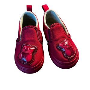 Vans x Haribo Kids Classic Red Slip on Gummy Bear Shoes Toddler Size 6